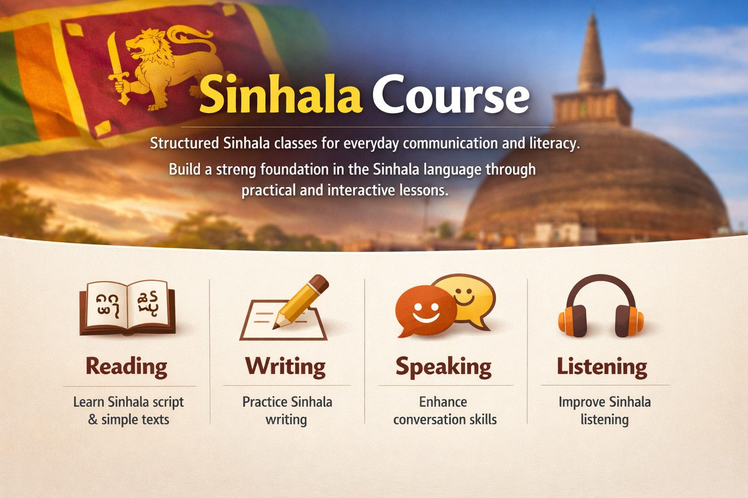 Sinhala Course image